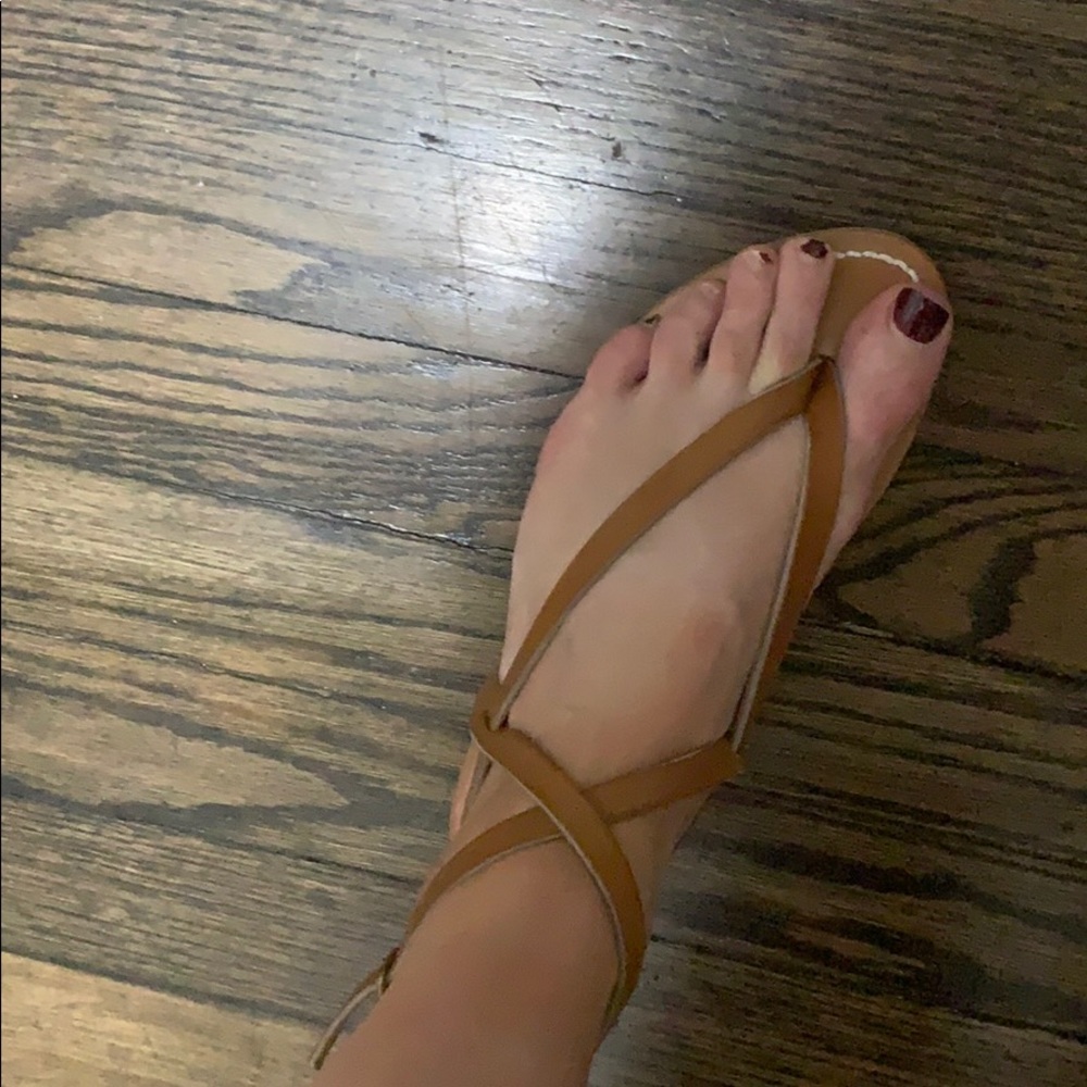 K.Jacques St Tropez Tan Leather Sandals